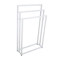 Wieszaki łazienkowe - Biały stojący wieszak łazienkowy na ręczniki 60 cm M5-F52 - miniaturka - grafika 1
