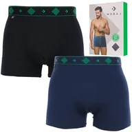 Majtki męskie - Bokserki Majtki Męskie Bambusowe Klasyczny Krój Wygodne 2-pak L MORAJ - miniaturka - grafika 1