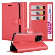 Etui i futerały do telefonów - Etui Cadorabo do Samsung Galaxy S20 ULTRA etui ochronne w kolorze czerwonym etui na telefon komórkowy z magnetycznym zamknięciem - miniaturka - grafika 1