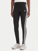 Legginsy - adidas Legginsy 3-Stripes KD5572 Czarny Slim Fit - miniaturka - grafika 1