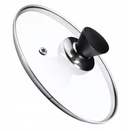 Pokrywki - Pokrywa żaroodporna z czarnym uchwytem Taranto 24 cm - miniaturka - grafika 1