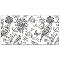 Podkładki na biurko - Mata ochronna na biurko Szkicowane ptaki 120x60 cm, Dywanomat - miniaturka - grafika 1