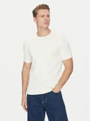 Koszulki męskie - Calvin Klein T-Shirt K10K114485 Écru Regular Fit - miniaturka - grafika 1