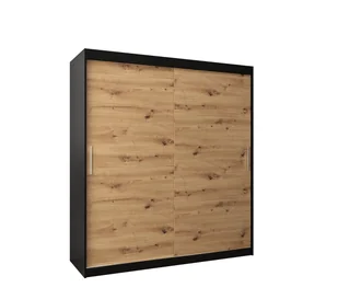 Szafa przesuwna garderoba TOKYO 180 gł. 62 Czarny / Artisan - Szafy - miniaturka - grafika 1