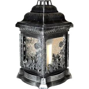 Znicz katedra róża srebrny - Lampiony i znicze - miniaturka - grafika 1