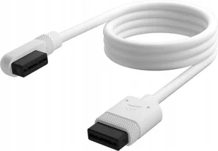 Corsair Corsair iCUE LINK slim cable, 600mm, 90 angled white, 1 piece - Kable komputerowe i do monitorów - miniaturka - grafika 1