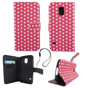 Etui na telefon komórkowy Samsung Galaxy S5 / S5 Neo Polka Dot Pink White - Etui i futerały do telefonów - miniaturka - grafika 1