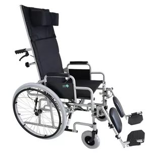 STANDARDOWY WÓZEK INWALIDZKI LEŻAKOWY Z ROZKŁADANYM OPARCIEM (J-011JA) - Leżaki ogrodowe - miniaturka - grafika 1