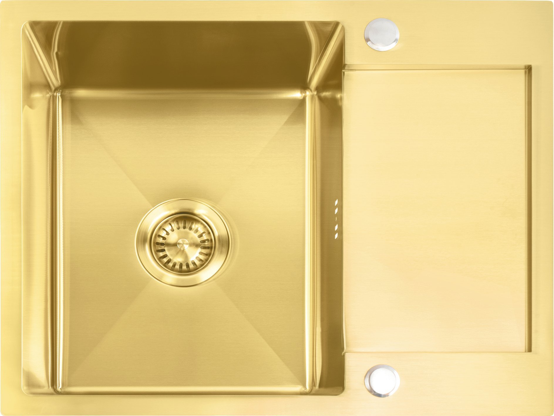 REA Zlewozmywak stalowy Paul Złoty szczotkowany