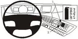 Brodit ProClip uchwyt do Volvo seria FH/FM/NH 2013-2024 - Uchwyty samochodowe do telefonów - miniaturka - grafika 1