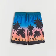 Skarpetki dla dzieci - Reserved - Kolorowe szorty kąpielowe - czarny - miniaturka - grafika 1