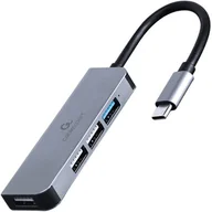 Wtyczki i adaptery - GEMBIRD Hub USB 3.0 4-Porty 1 x USB 3.1 + 3 x USB 2.0 czarny - miniaturka - grafika 1