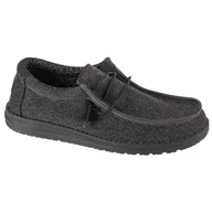 Mokasyny męskie - Buty Hey Dude Wally Sox M 40019-0XJ czarne - miniaturka - grafika 1