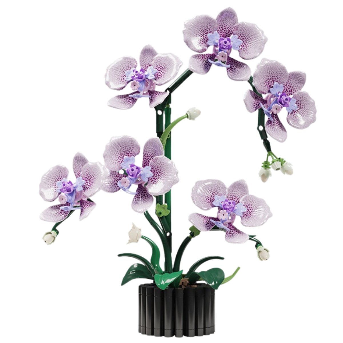 Klocki MJI 13115 – Kwiat Storczyk, 619 elementów – dekoracyjny model orchidei