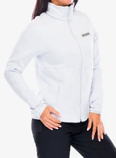 Bluza polarowa damska Columbia Sweater Weather Full Zip II - snowdrift/blue hint heather - Bluzy sportowe damskie - miniaturka - grafika 1