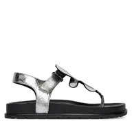 Sandały damskie - Sandały Badura LAVENDER-118103 Srebrny - miniaturka - grafika 1