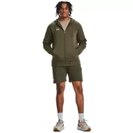 Spodnie sportowe męskie - Męskie spodenki dresowe Under Armour UA Rival Fleece Shorts - zielone - UNDER ARMOUR - miniaturka - grafika 1