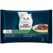 Mokra karma dla kotów - Purina GP saszetka MINI FILECIKI w sosie S WARZYWAMI 4szt/85g - miniaturka - grafika 1