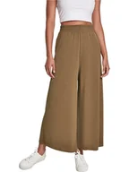 Spodnie damskie - Urban Classics Kuloty w kolorze khaki - miniaturka - grafika 1