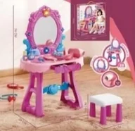 Zabawy w naśladowanie dorosłych - Toaletka Bo z krzesełkiem 23el 49x29x74cm - zabawka - miniaturka - grafika 1