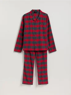 Reserved - Dwuczęściowa piżama w kratę - czerwony - Moda i Uroda OUTLET - miniaturka - grafika 1
