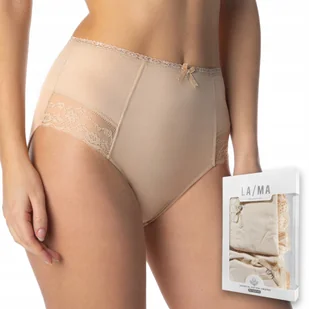 Figi Majtki damskie Bawełniane z wysokim stanem 2 pary Lama 4000MD M - Majtki damskie Figi Majtki damskie Bawełniane z wysokim stanem 2 pary Lama 4000MD M - Majtki damskie - miniaturka - grafika 1