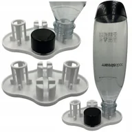 Akcesoria i części AGD - Ociekacz Na Dwie 2 Butelki Do Saturatora SODASTREAM Uchwyt Stojak Biały - miniaturka - grafika 1