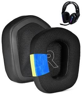 Nauszniki Pady Gąbki do Logitech G733 G335 G535 ŻELOWE WYPEŁNIENIE Czarne - Akcesoria do słuchawek - miniaturka - grafika 1