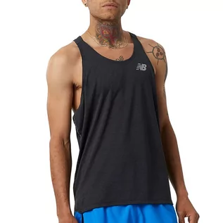 Koszulki sportowe męskie - Koszulka New Balance MT21260BK - czarna - grafika 1