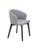 Krzesła - Krzesło Flavio 5 Czarny 134 / 737 Megan 365 - miniaturka - grafika 1