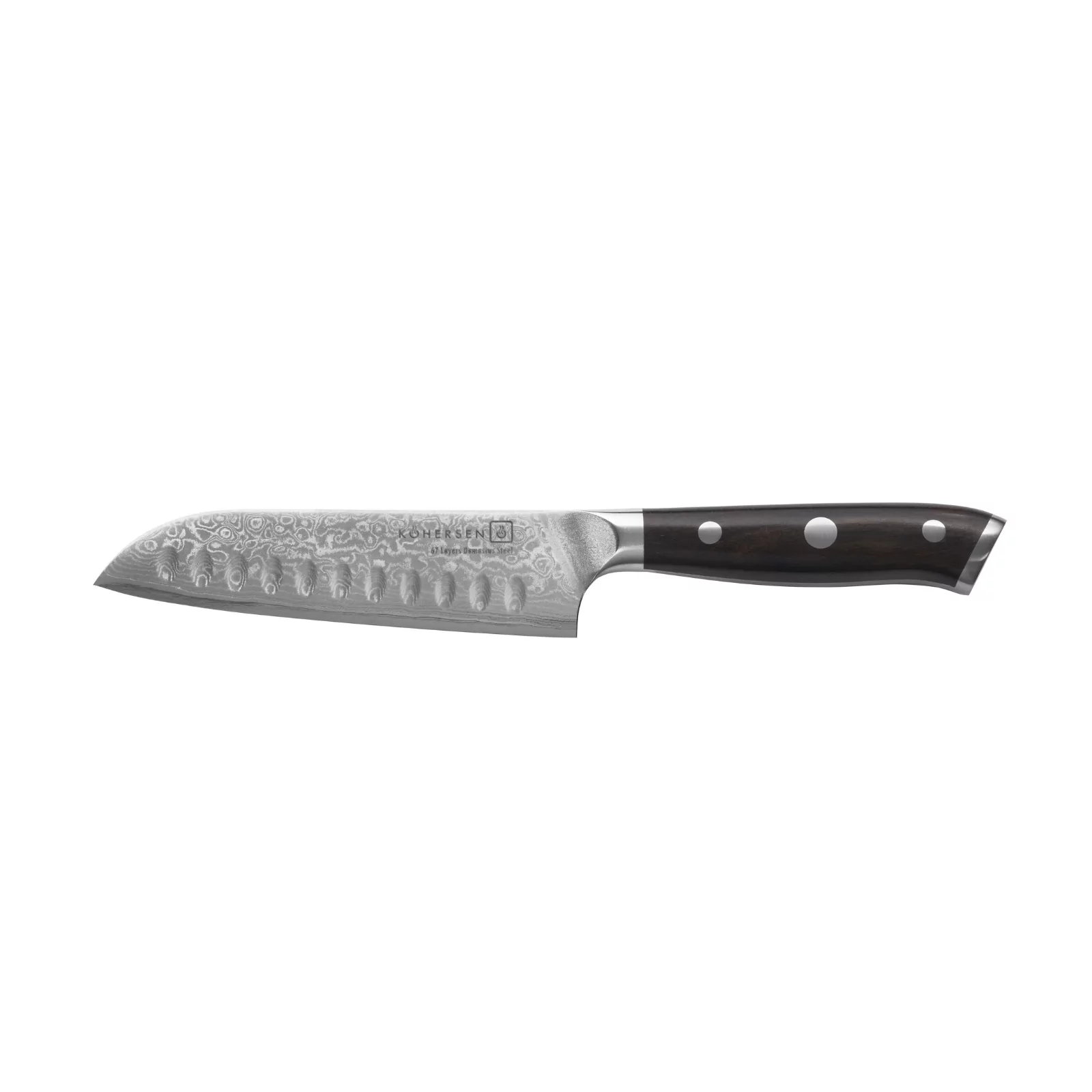 Nóż santoku SANTOKU KOHERSEN Elegance EBONY WOOD 12,7 cm