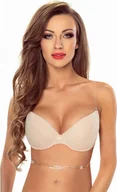 Biustonosze - Vivisence 1035 beżowy 80c biustonosz push-up - miniaturka - grafika 1