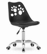 Fotele i krzesła biurowe - LEOBERT Krzesło biurowe LEOBERT Krzesło obrotowe PRINT czarne model_3743_1-PRINT-JACY70 - miniaturka - grafika 1