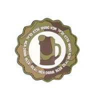 Odzież taktyczna i umundurowanie - 101 Inc. - Naszywka 3D - Real Men Drink Beer - Woodland - 444130-7313 - miniaturka - grafika 1