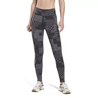 Legginsy - Reebok Damskie legginsy Mod Safari Poly Tight, Bolprp, L - miniaturka - grafika 1