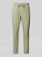 Spodnie męskie - Spodnie o kroju tapered fit z dodatkiem streczu model ‘LINUS’ - miniaturka - grafika 1