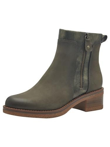 Marco Tozzi Damskie botki Zip+Slip 2-25064-43 modne kozaki, khaki Comb, 38 EU, Khaki Comb, 38 EU