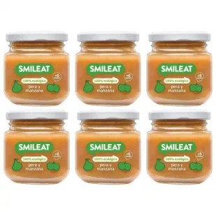 Smileat Deser z ekologicznymi gruszkami i jabłkami po 6 miesiącu Zestaw 6 x 130 g Bio - Desery dla dzieci - miniaturka - grafika 1