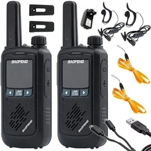 Krótkofalówki Walkie Talkie Baofeng Bf-t17 Radiotelefon Zestaw Latarka 2szt - Latarki - miniaturka - grafika 1