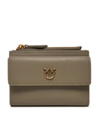Portfele - Pinko Duży Portfel Damski Compact Wallet . 103612 A0F1 Szary - miniaturka - grafika 1