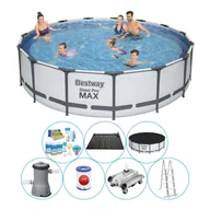 Baseny ogrodowe - Basen Super Deal - Bestway Steel Pro MAX 427x107 cm okrągły - miniaturka - grafika 1
