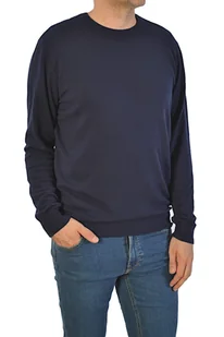 WRANGLER CREW NECK KNIT NAVY SWETER GRANATOWY KLASYCZNY - Swetry męskie - miniaturka - grafika 1
