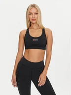 Biustonosze - Reebok Biustonosz sportowy Lux Bold Racr Bra 100075369 Czarny Slim Fit - miniaturka - grafika 1