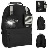 Plecaki szkolne i tornistry - PLECAK SZKOLNY MŁODZIEŻOWY MIEJSKI DUŻY POJEMNY CZARNY - miniaturka - grafika 1