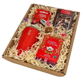 Zestaw prezentowy dla nauczyciela - Niebieski kubek, kawa, herbata i czekolada - Herbata - miniaturka - grafika 2