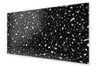 Dekoracje domu - Panel kuchenny HOMEPRINT Lastryko czarne 120x60 cm - miniaturka - grafika 1