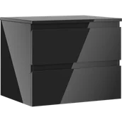 Szafki łazienkowe - Mexen Orio szafka łazienkowa podumywalkowa 60 cm z blatem, 2 szuflady, czarna połysk - 91A10-06047-2-BFFC70 - miniaturka - grafika 1