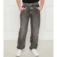 Spodnie i spodenki dla chłopców - HUGO KIDS Jeansy Loose fit - miniaturka - grafika 1