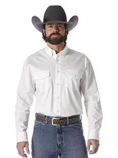 Wrangler Koszula męska, biały, 3X/Duży - Koszule męskie - miniaturka - grafika 1