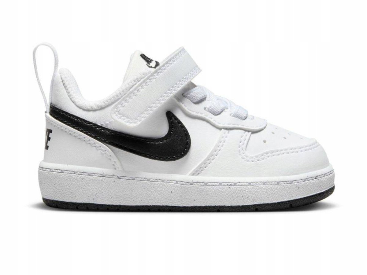 BUTY dziecięce NIKE COURT BOROUGH DV5458-104 na rzepy białe sportowe 27 27